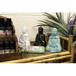Sediaci Buddha Aroma Lampa - Biela