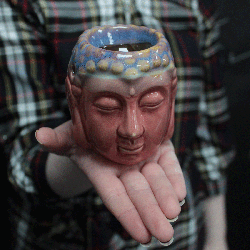 Buddha Aroma Lampa - Bledoružová & Modrozelená