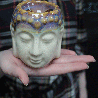 Buddha Aroma Lampa - Krémová & Mätová
