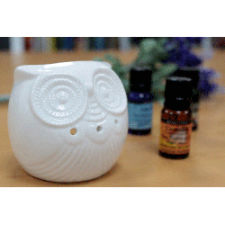 Klasická Biela Aroma Lampa - Nízka Sova