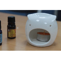 Klasická Biela Aroma Lampa - Nízka Sova