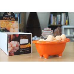 4x Keramická Mini Vanička - Oranžová