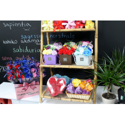 3x Sada 9 Mydlových Kvetov - Ružové Ruže