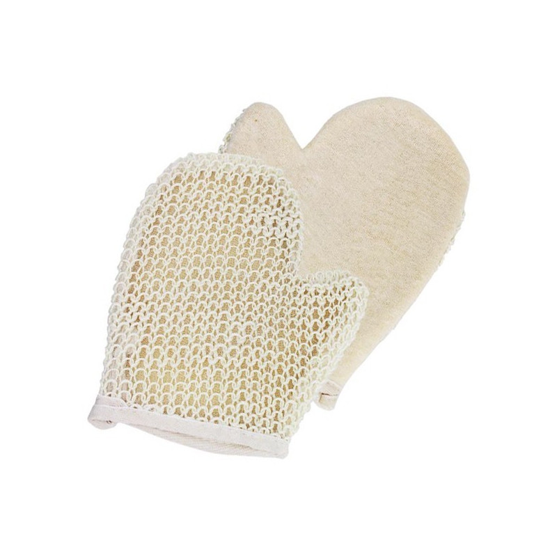 4x Jutová Rukavica - Extra Exfoliačná