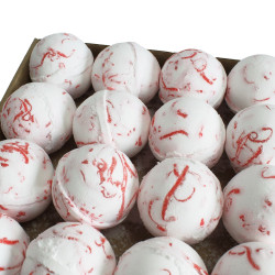 16x Šumivé Bomby Tropický Raj 180g - Jahoda