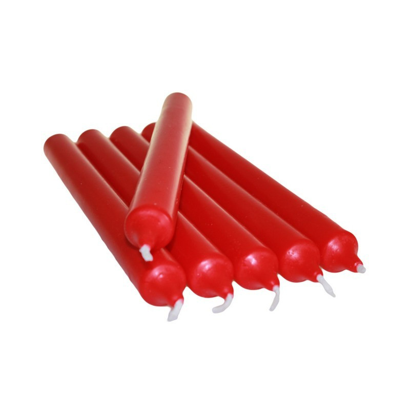 100x Stolové Sviečky - Červená