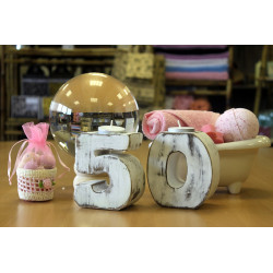 Drevené Vintage Číslo - No.5