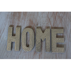 4x Hliníkové Dekoračné Písmená - HOME