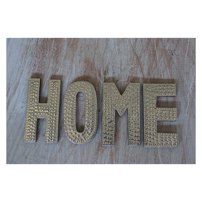 4x Hliníkové Dekoračné Písmená - HOME