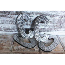 4x Hliníkové Dekoračné Písmená - C