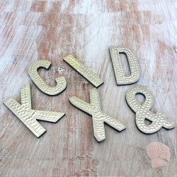 4x Hliníkové Dekoračné Písmená - K