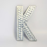 4x Hliníkové Dekoračné Písmená - K