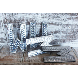 4x Hliníkové Dekoračné Písmená - M