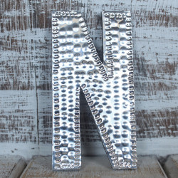 4x Hliníkové Dekoračné Písmená - N