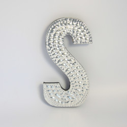 4x Hliníkové Dekoračné Písmená - S