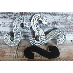 4x Hliníkové Dekoračné Písmená - S