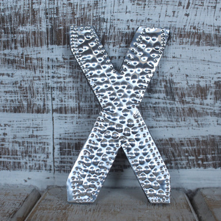 4x Hliníkové Dekoračné Písmená - X