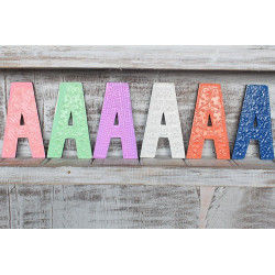 6x Viacfarebné Písmená "A" - 15cm