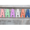 6x Viacfarebné Písmená "A" - 15cm