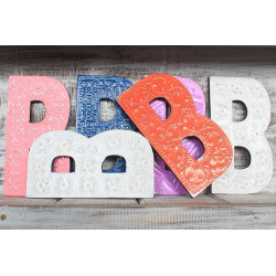 6x Viacfarebné Písmená "B" - 15cm