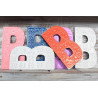 6x Viacfarebné Písmená "B" - 15cm