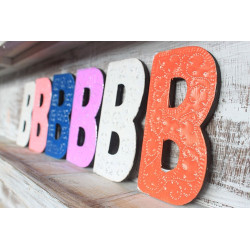 6x Viacfarebné Písmená "B" - 15cm