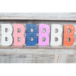 6x Viacfarebné Písmená "B" - 15cm