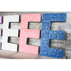 6x Viacfarebné Písmená "E" - 15cm