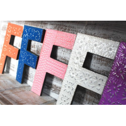 6x Viacfarebné Písmená "F" - 15cm