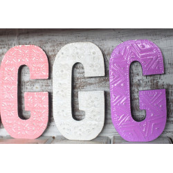 6x Viacfarebné Písmená "G" - 15cm