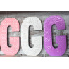 6x Viacfarebné Písmená "G" - 15cm