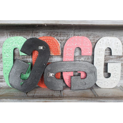 6x Viacfarebné Písmená "G" - 15cm