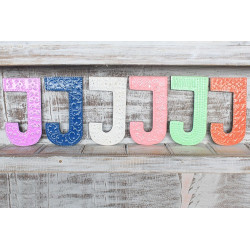 6x Viacfarebné Písmená "J" - 15cm