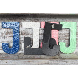 6x Viacfarebné Písmená "J" - 15cm