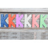 6x Viacfarebné Písmená "K" - 15cm