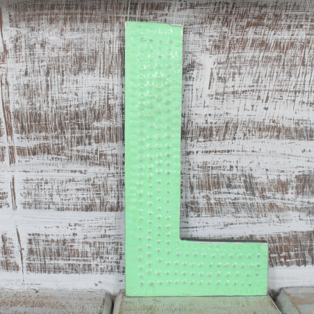 6x Viacfarebné Písmená "L" - 15cm