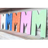 6x Viacfarebné Písmená "M" - 15cm