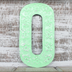 6x Viacfarebné Písmená "O" - 15cm