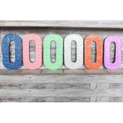 6x Viacfarebné Písmená "O" - 15cm
