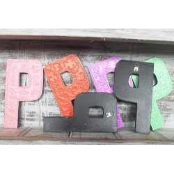 6x Viacfarebné Písmená "P" - 15cm