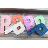 6x Viacfarebné Písmená "P" - 15cm
