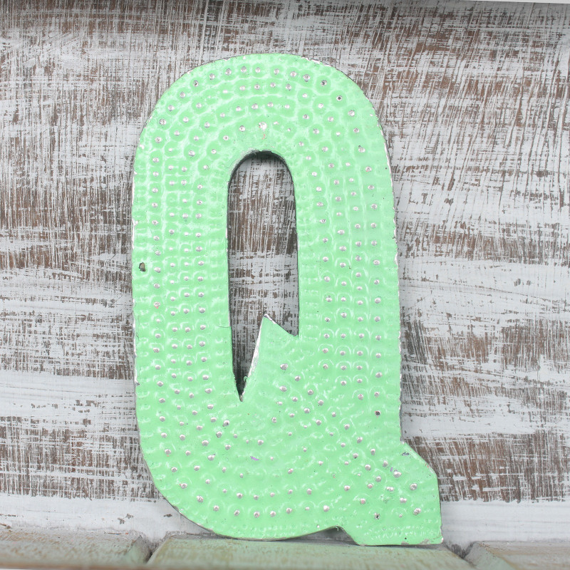 6x Viacfarebné Písmená "Q" - 15cm