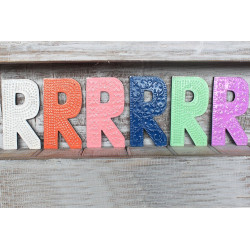 6x Viacfarebné Písmená "R" - 15cm