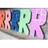 6x Viacfarebné Písmená "R" - 15cm