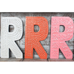 6x Viacfarebné Písmená "R" - 15cm