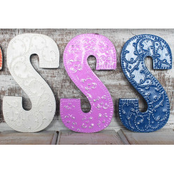 6x Viacfarebné Písmená "S" - 15cm