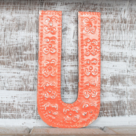 6x Viacfarebné Písmená "U" - 15cm