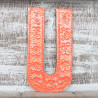 6x Viacfarebné Písmená "U" - 15cm