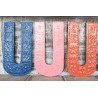 6x Viacfarebné Písmená "U" - 15cm