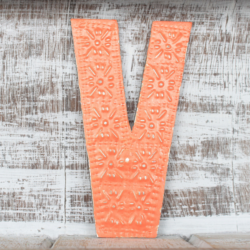 6x Viacfarebné Písmená "V" - 15cm
